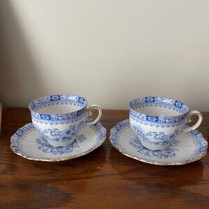 Vintage Seltmann Weiden China Blau Teacup & Saucer